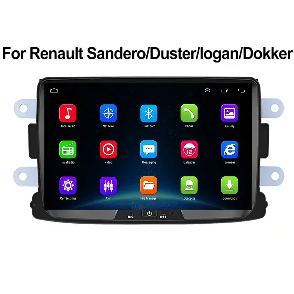 For Dacia Sandero Duster Renault  Android 13 Auto Car Radio Stereo Autoradio 2din Multimedia Video Player Navigation GPS