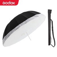 Godox 60 inch 150cm Black White or Silver Black Reflective Umbrella Studio Lighting Light Umbrella with Large Diffuser Cover