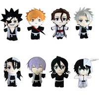 Anime Plush Doll Aizen Sousuke Zaraki Kenpachi Plushie Kuchiki Byakuya Kurosaki ichigo Plush Toy Cosplay Soft Stuffed Pillow Gif