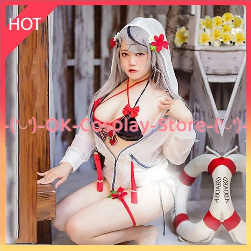 Sakamata Chloe Costume Cosplay Vtuber Cosplay Anime abbigliamento donna Costume da bagno Sexy uniformi di carnevale di Halloween su misura