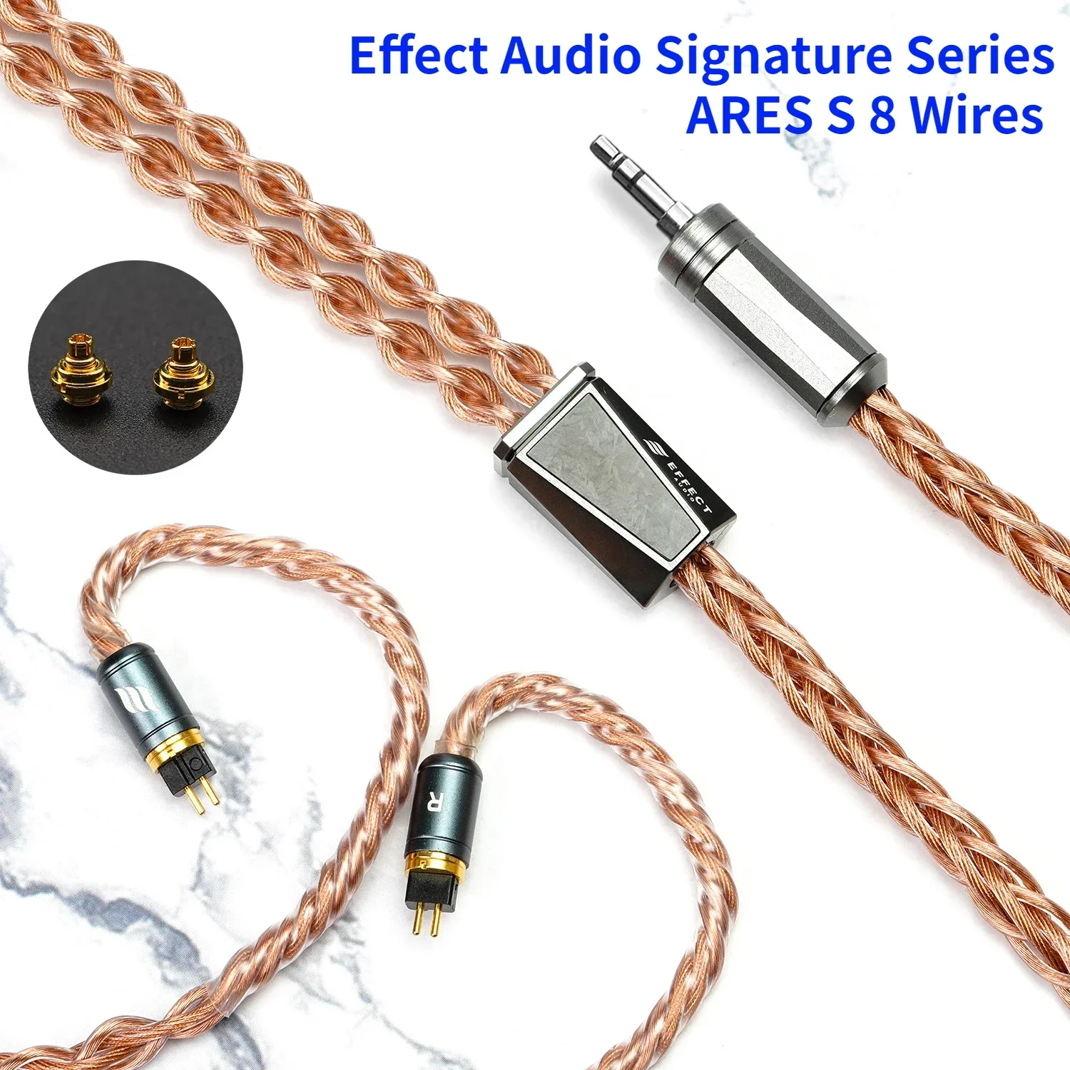 

Effect Audio Signature Series ARES S 8 Wires Earphone Cable 2pin/MMCX ConX Interchangeable Connector IEMs Upgrade Cables Line