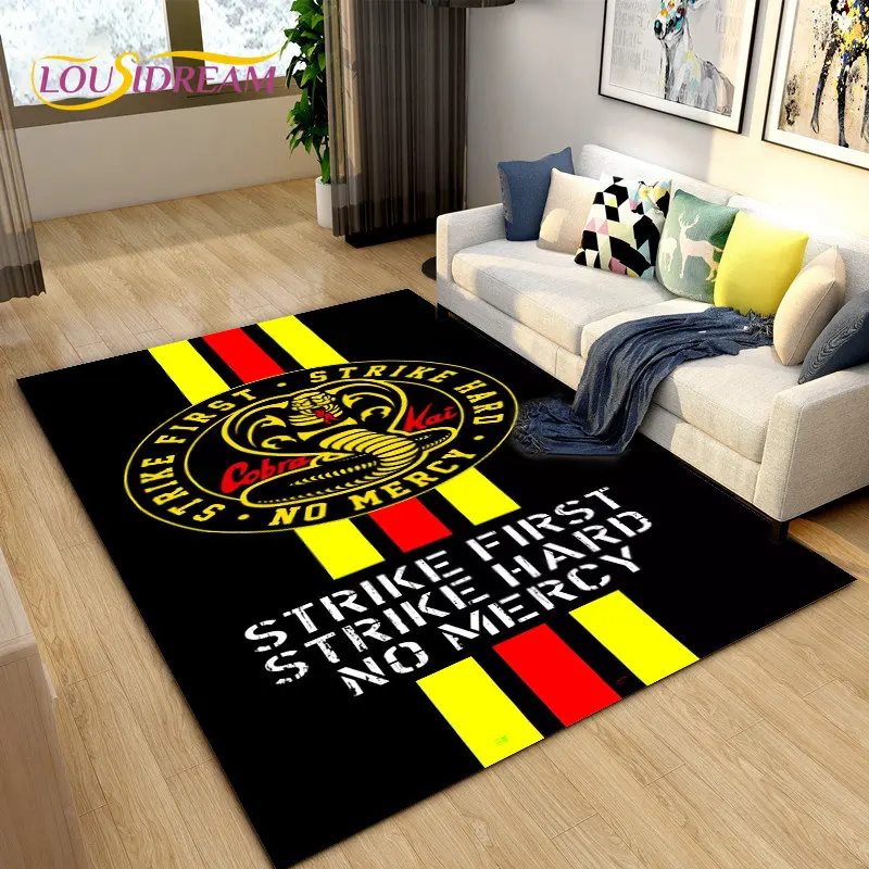 

Cobra Kai Amanda TV Karate Area Rug Large,Carpet Rug for Living Room Bedroom Sofa Doormat Decoration,Kid Play Non-slip Floor Mat