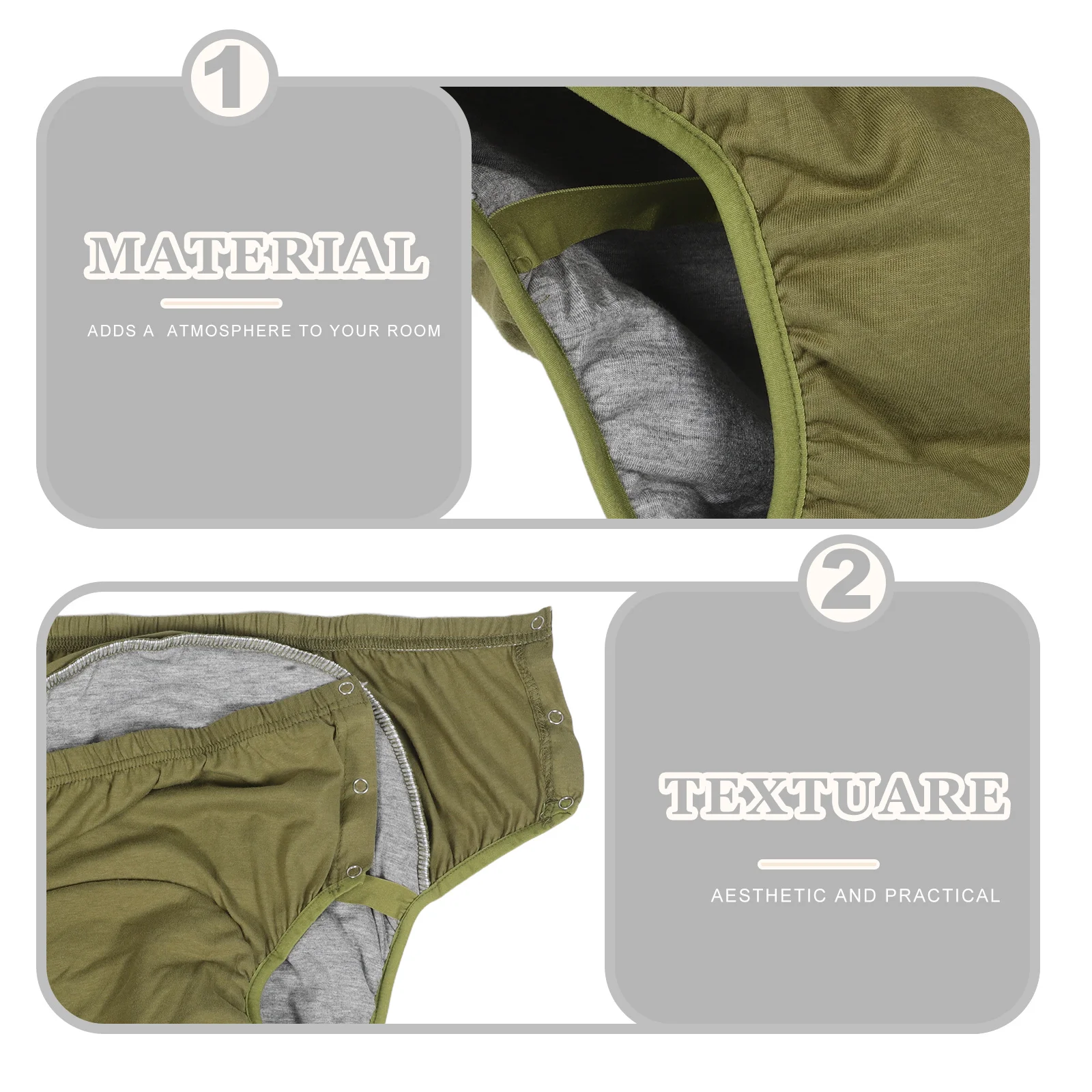 Adult Washable Diapers Reusable Cotton Incontinence Pants For Men Women Overnight Leakproof Protection Pull-On Briefs