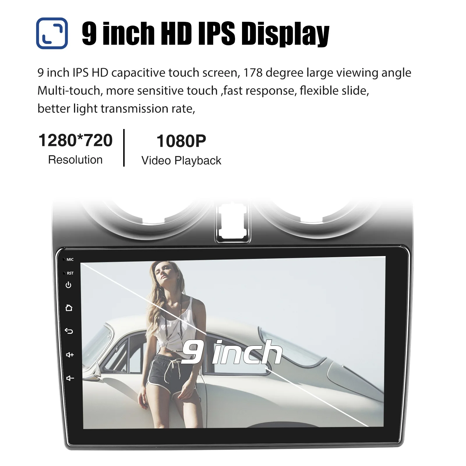 สำหรับรถยนต์นิสสัน โร้ก ปี 2008-2013 เครื่องเสียงติดรถยนต์ระบบแอนดรอยด์ 15 หน้าจอสัมผัส พร้อม Wireless Carplay, Android Auto, ระบบนำทาง GPS, WiFi และบลูทูธ