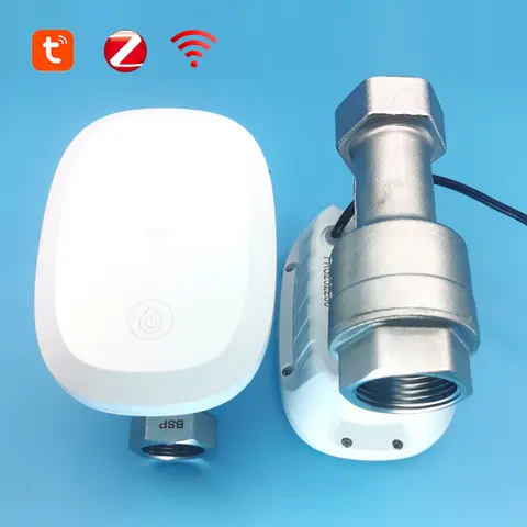 Zigbee Tuya Smart Wifi Water Meter Water Valve Water Flow Rate 3/4 1" Automatic Irrigation Timer Support alexa home assistant