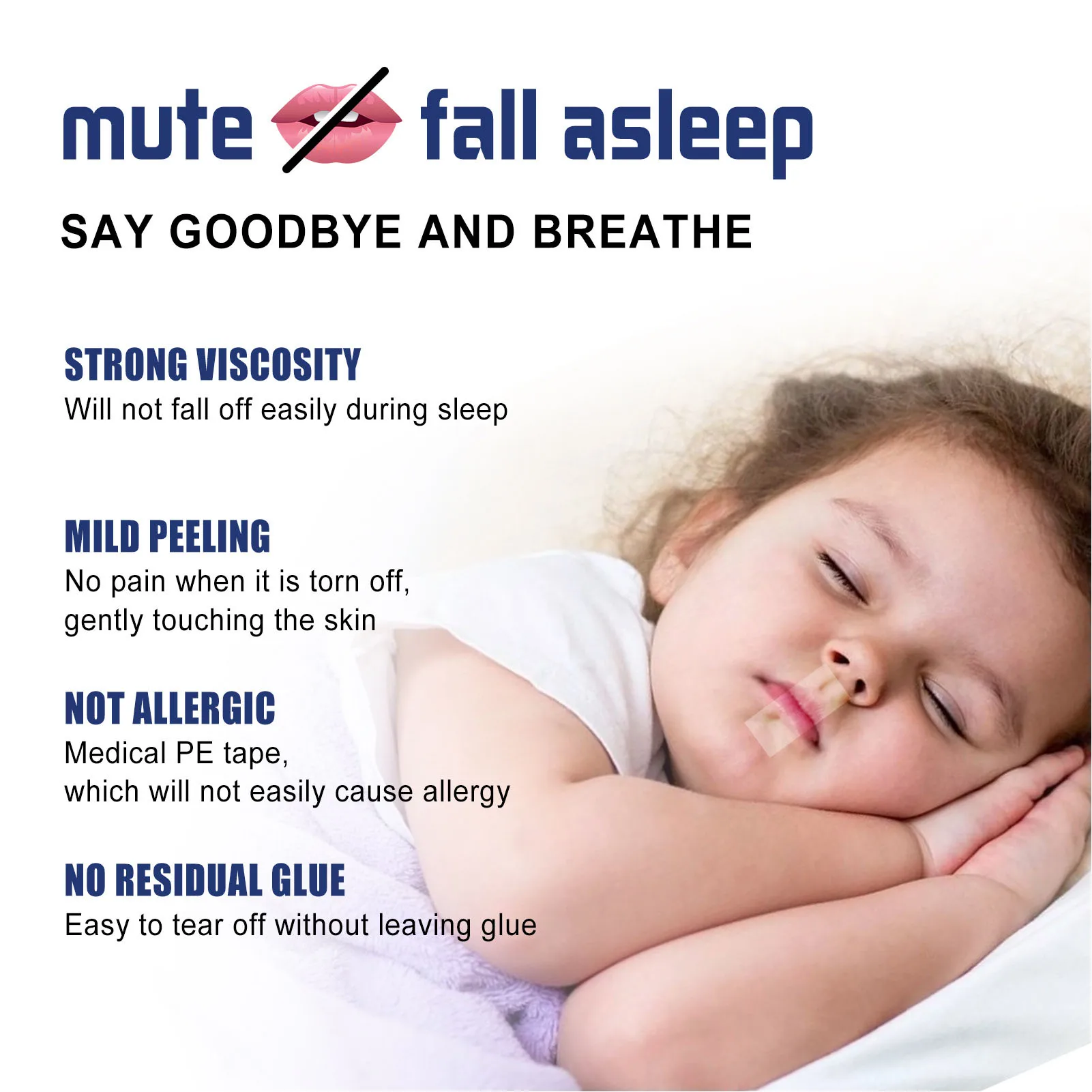 شريط لاصق لفم النوم ، مناسب للتنفس للأنف لطيف ، مضاد للحساسية ، أجهزة مساعدة على النوم ، 9 أمتار #6