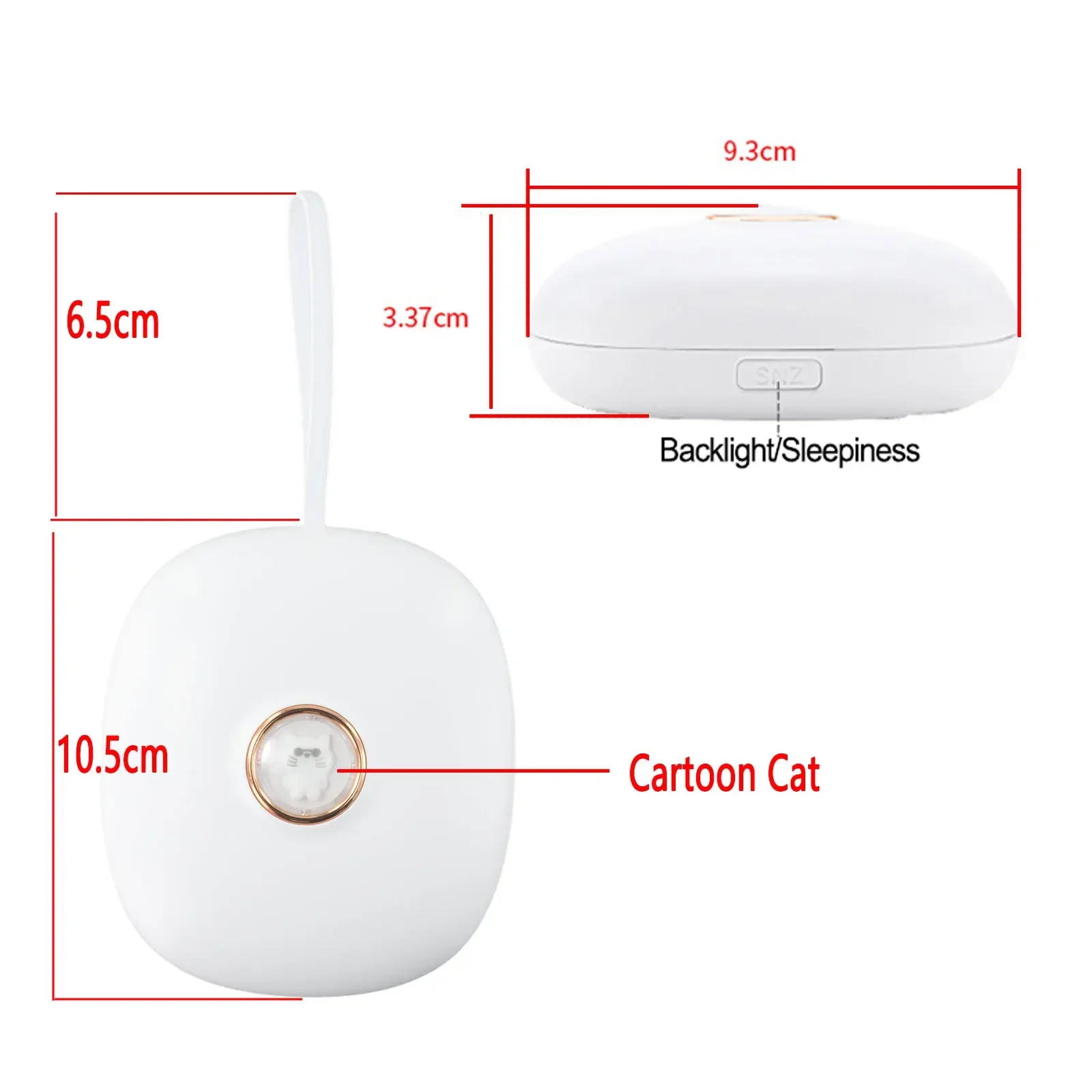 Silent Vibration Alarm Clock Digital Alarm Clock Creative Portable Student Children LED Electronic Digital Clock