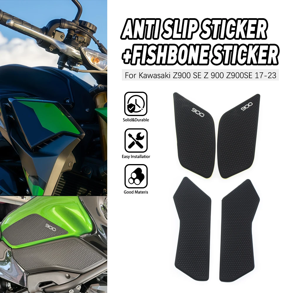 

Sticker Motorcycle Side Anti Slip Oil Tank Pads Protector Tank Pad Style For Kawasaki Z900SE 2017 2018 2019 2020 2021 2022 2023