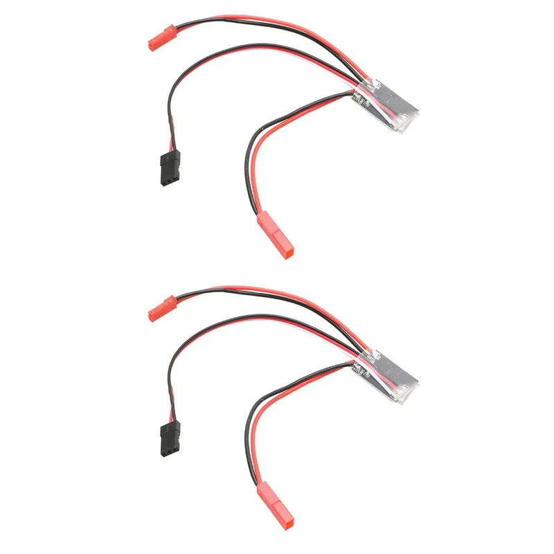 2 Stuks 3.2V-12.6V 1S-3S Geborsteld Esc 10a Dual-Way Met/Zonder Rem 5V 1a Bec Motor Snelheidsregelaar Voor Rc Voertuig Model Vliegtuig