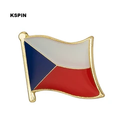 Czech Rep Metal Flag Lapel Pin Badges For Clothes Rozet Set Brooch In Brooches KS-0087