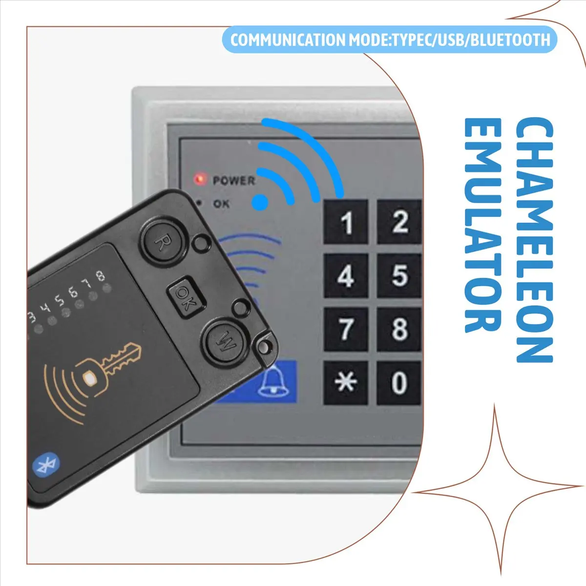 DT81 8 Slots 13.56MHZ/125KHZ Chameleonu Contactless Smartcard Emulator Compliant to NFC Tool for RFID System 73x50mm