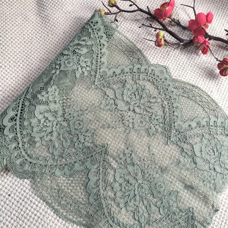 E4492 22.3cm black,green,blue lace trim for underwear, Pressed Lace Clothes Sskirt Underwear Sewing Accessories