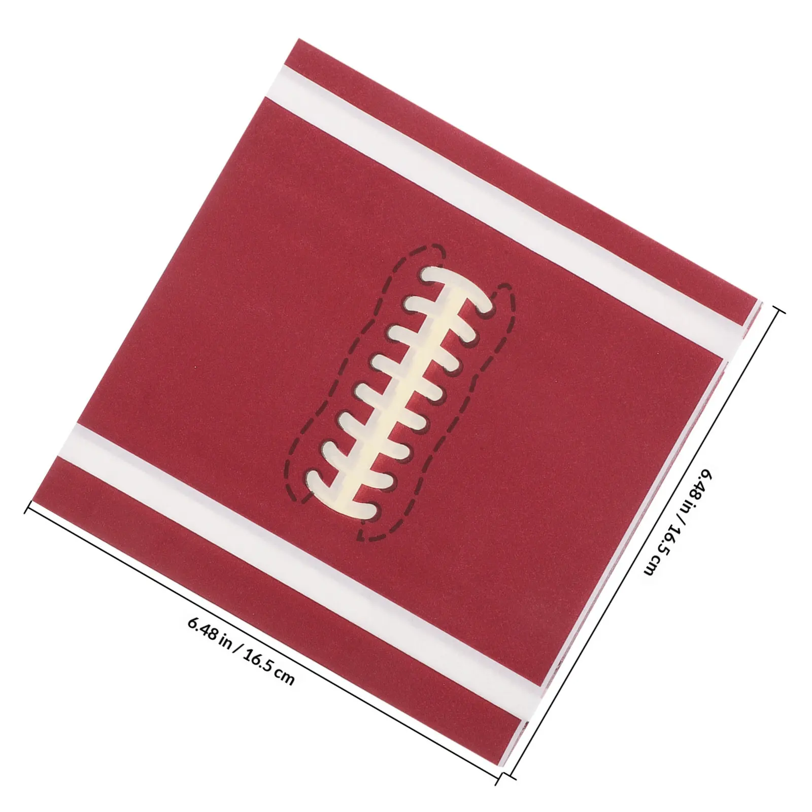 20Pcs Football Cocktail Napkins Thick Soft Absorbent Disposable Napkins for Football Theme Parties Birthday Decorations Party