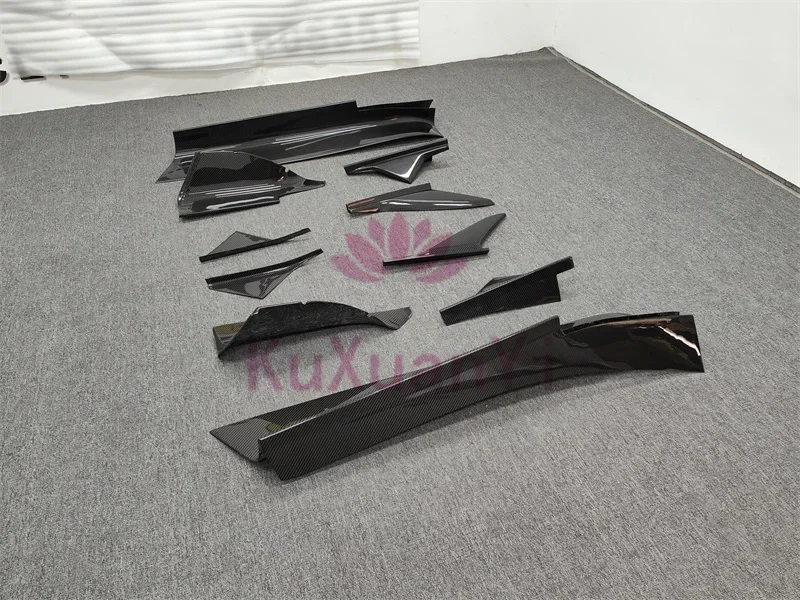 OD style dry carbon fiber body kit with ten piece side skirts for Maserati MC20 side shovel body kit