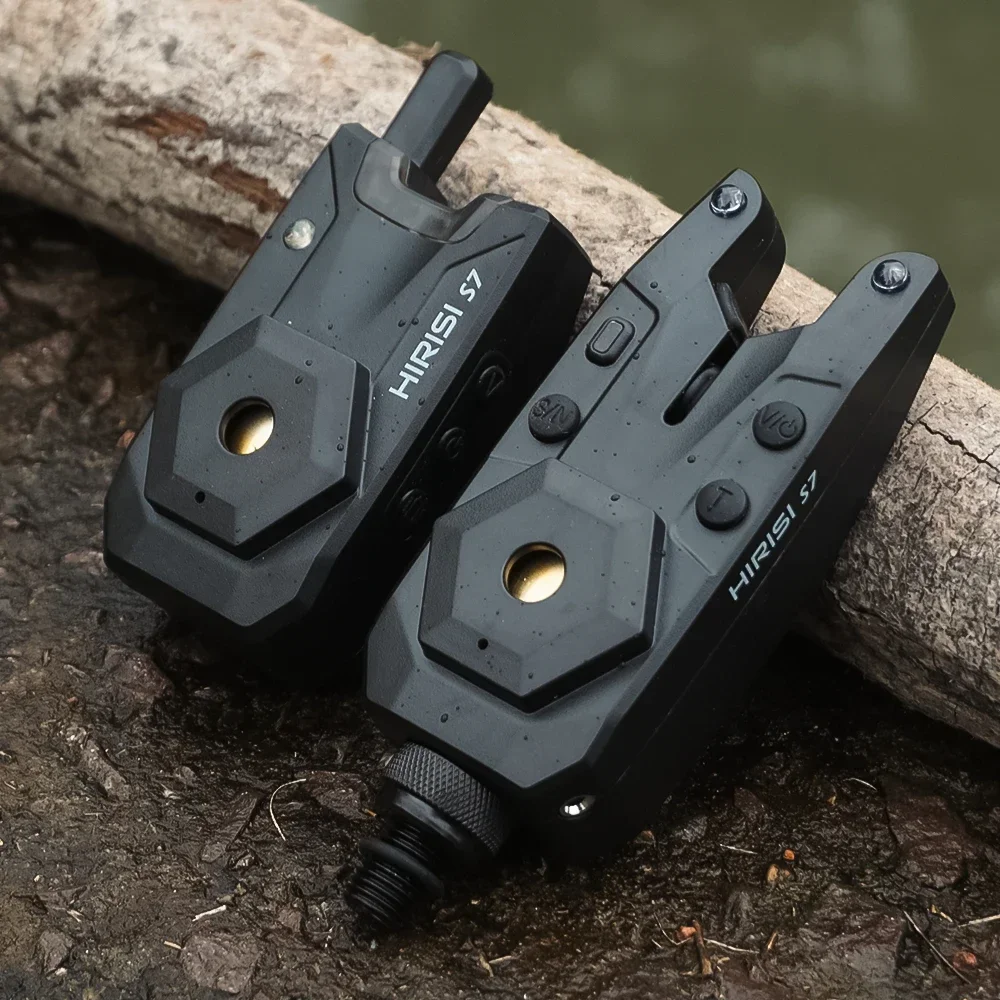 Hirisi Wireless Carp Fishing Alarm Set Waterproof Bite Alarm Indicator Carp Fishing Tackle 1+2 Set S7 Fishing Accessories