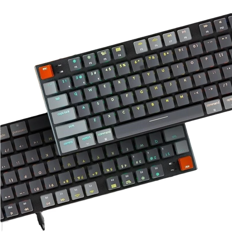 Factory  Keychron K1 87-key RGB version ERGONOMICS Full-size Charging wireless or wired Mechanical GAME keyboard