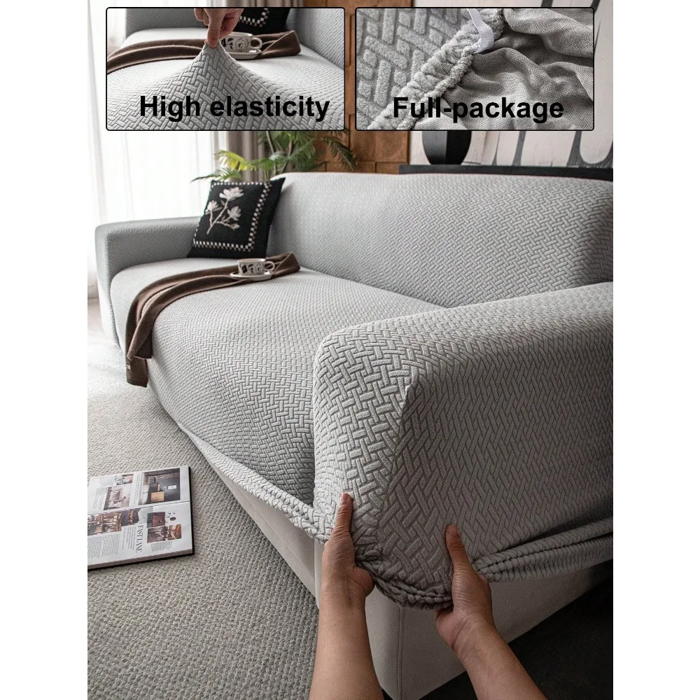 

Elastic Sofa Cover, Suitable For Living Room, Bedroom, Dining Room, Outdoor, Fits 1/2/3/4 Seater Sofas, Pet