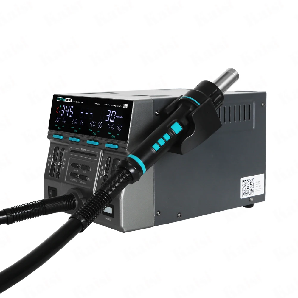 HotHOT SALE! SUGON 8650 Version + 3 Inclined Wind Nozzle  Hot air Gun for PC Mobile Repair