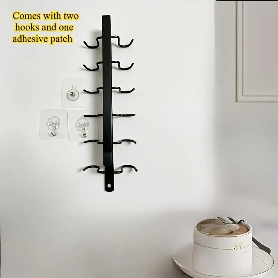 1/5/10/20/50/100pcs Set of 4 Double-Row Hangers with 12 Hooks, Two Hooks, and One Patch - Black. Space-Saving, Durable, and Easy
