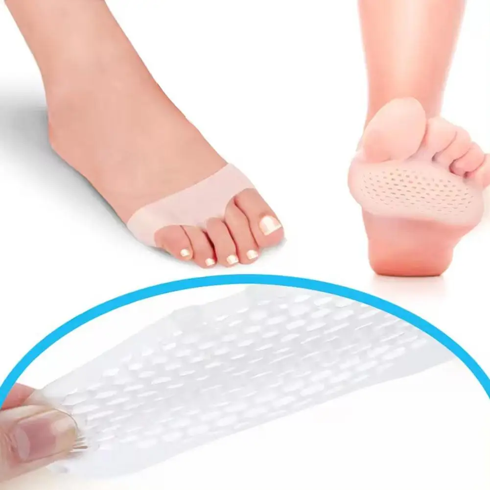 1 pasang sol dalam sarang lebah silikon, pelindung Forefoot Orthotic pereda lembut sepatu kaki nyeri Gel bantal setengah ukuran mobil D3O1