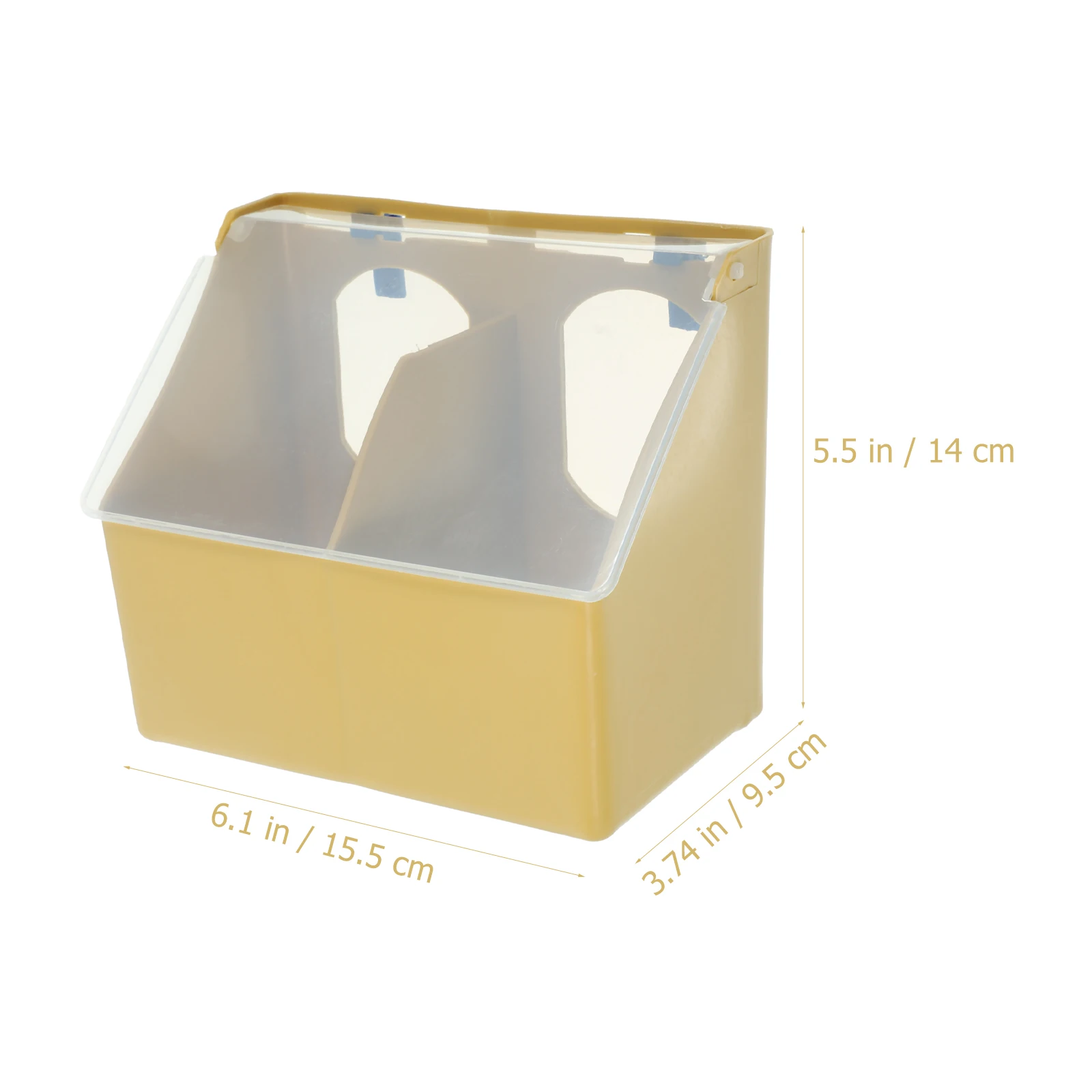 

Plastic Pigeon Feeder Durable Safe Long Term Practical Bird Supplies Quail Cup Cage Floor Fixing Easy Install Refill Cleaning