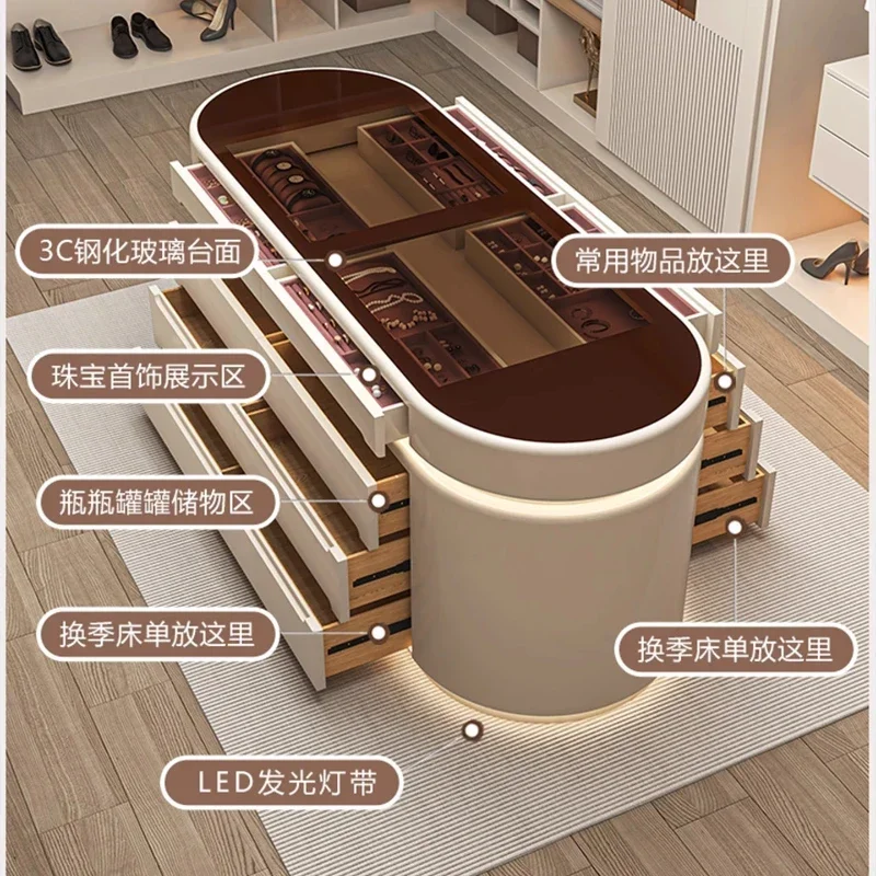 luxury high-end cloakroom floor-to-ceiling displaycabinet Solid wood jewelrycabinet Dou cabinet Storage cabinet furniture home
