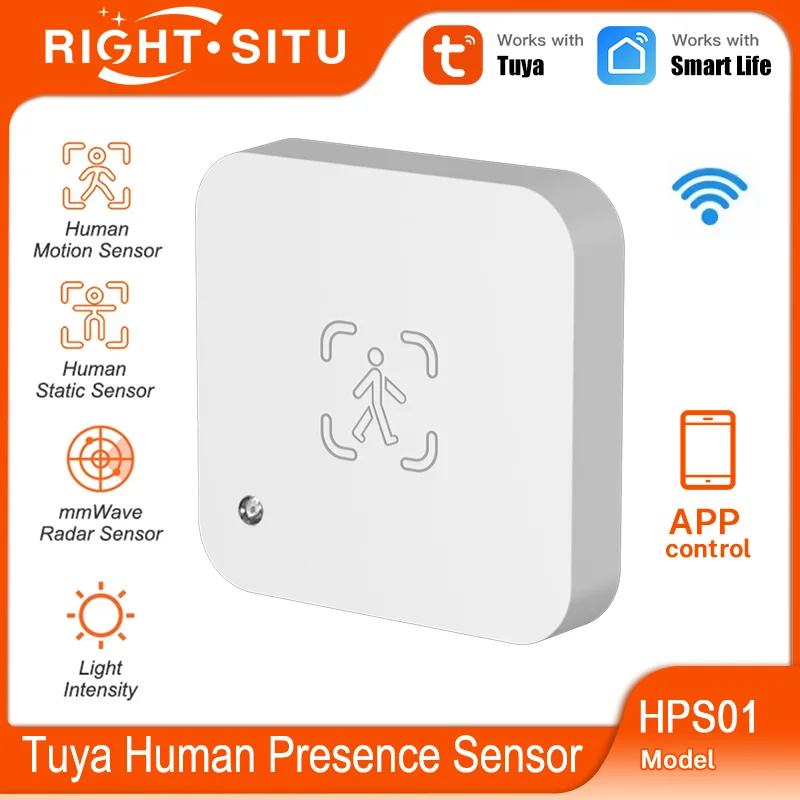

Tuya Zigbee WiFi Smart Human Presence Sensor MmWave Radar Detection APP Remote Control Work with SmartLife Yandex Alexa
