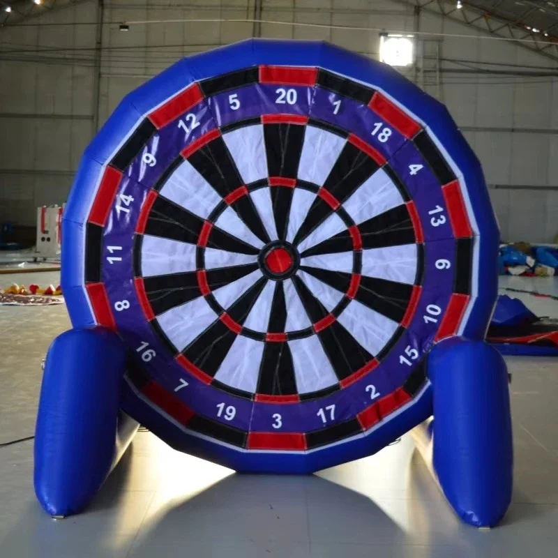 

Fun Design Inflatable 3 in 1 Carnival Games Football Basketball Rugby Ball Shoot goal Blow up House for Kid