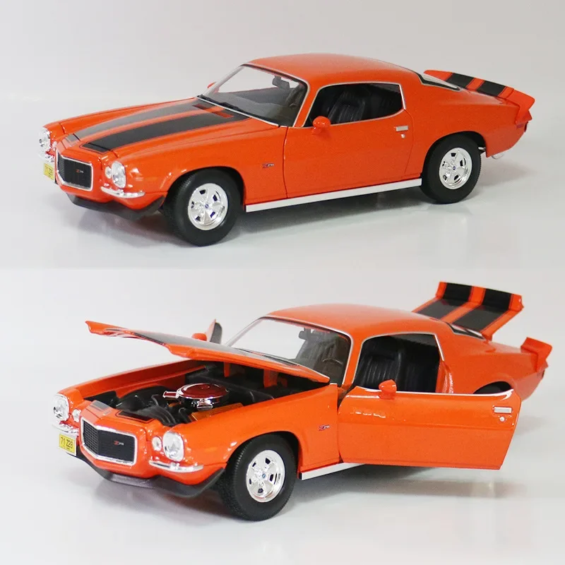 1:18 Alloy 1971 CHEVROLET CAMARO Classic Car Model,high-simulation Collection of Car Decorations,4 Doors,free Shipping