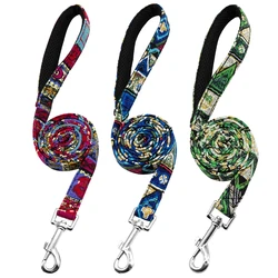 150cm Nylon Dog Leash Colorful Print Dogs Cat Lead Rope Pet Belt Leashes for Dogs Cats Walking Training French Bulldog Pug