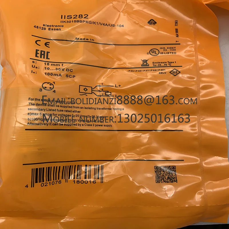 

Brand new original sensor IIS282 IIS283 IIS284 One year warranty