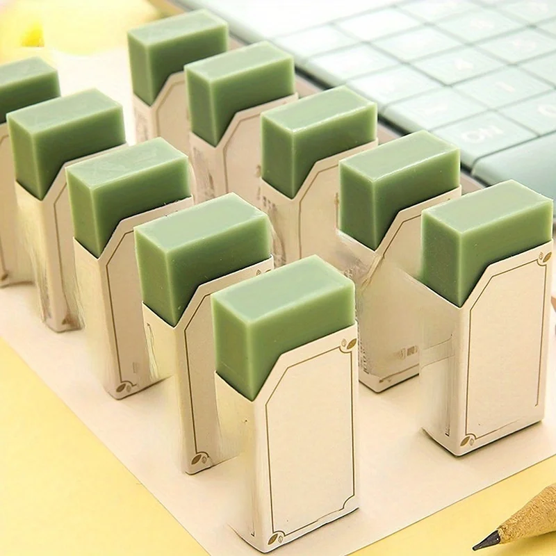 1pc Matcha Create cute 4B Eraser Matcha Create Green Skin Eraser Office Stationery Tool