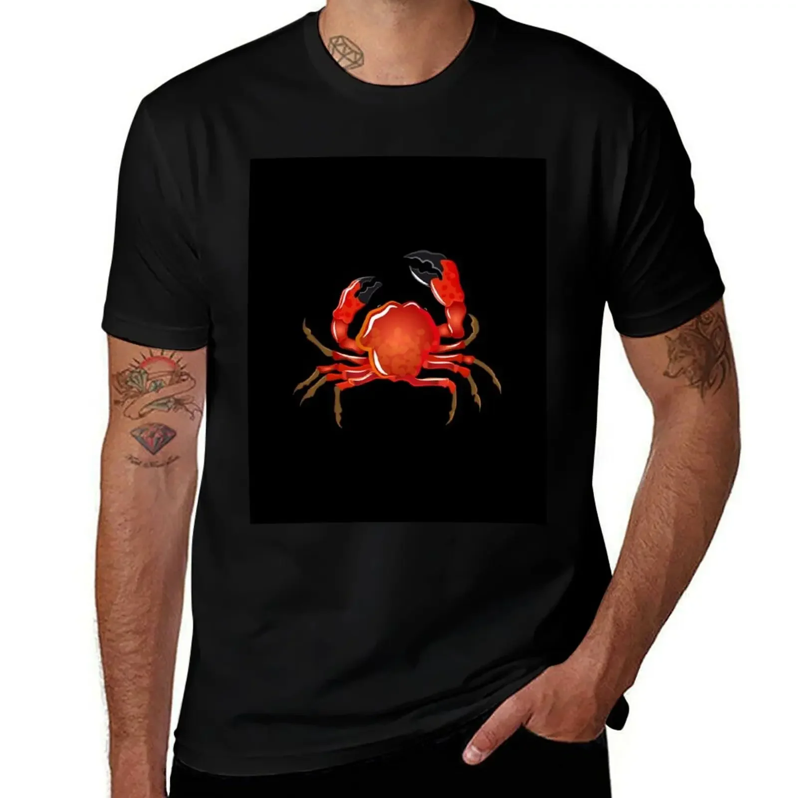 

Red Crab Classic T-Shirt luxury clothing labubu luxury designer mens cotton t shirts