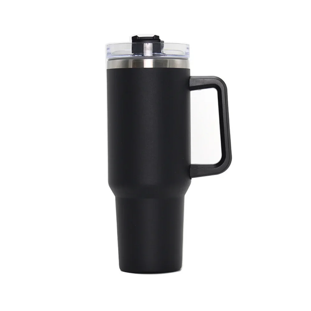 40oz Leopard Stainless Steel Insulation Cups Portable Car Water Cup with Lid Straw Ice Cold Insulation Forwater Mug Beer Cup