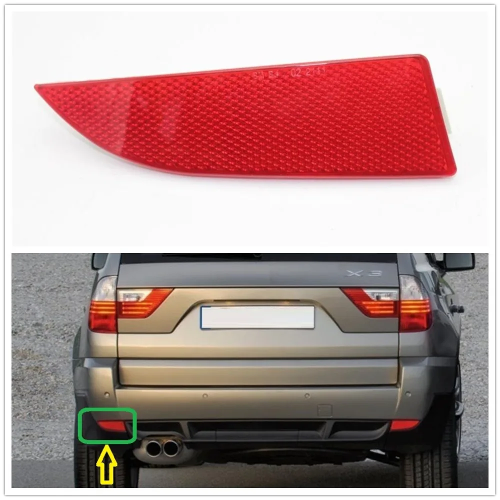 Left Side  For BMW X3 E83 2006 2007 2008 2009 2010 Car Rear Tail Bumper Corner Reflector Decorative False Light Lamp