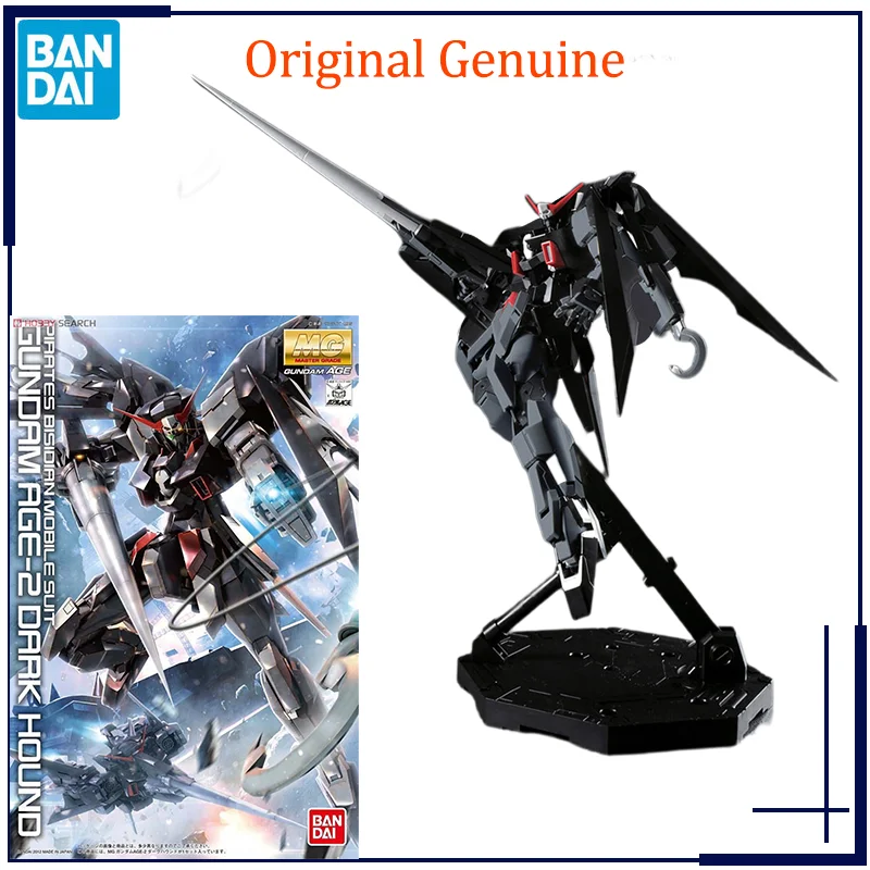 

Оригинальная Подлинная игрушка GUNDAM для возраста-2, DARK HOUND MG 1/100, модель аниме Bandai, фигурка, подарки, коллекционные украшения