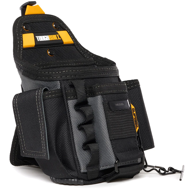 TOUGHBUILT TB-CT-34 Small Electrician Pouch Rugged 6-Layer Construction Durable Adjustable 13 Pockets Storage ToolBag