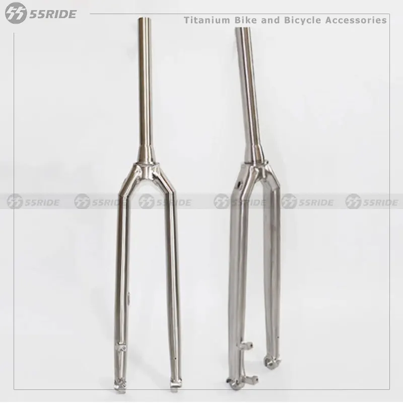 

55RIDE Titanium Alloy MTB BIke Fork 29 Inch XC Off-Road Long-Distance Riding Lightweight MTB Fork, IS, Disc Brake, Tapered Tube