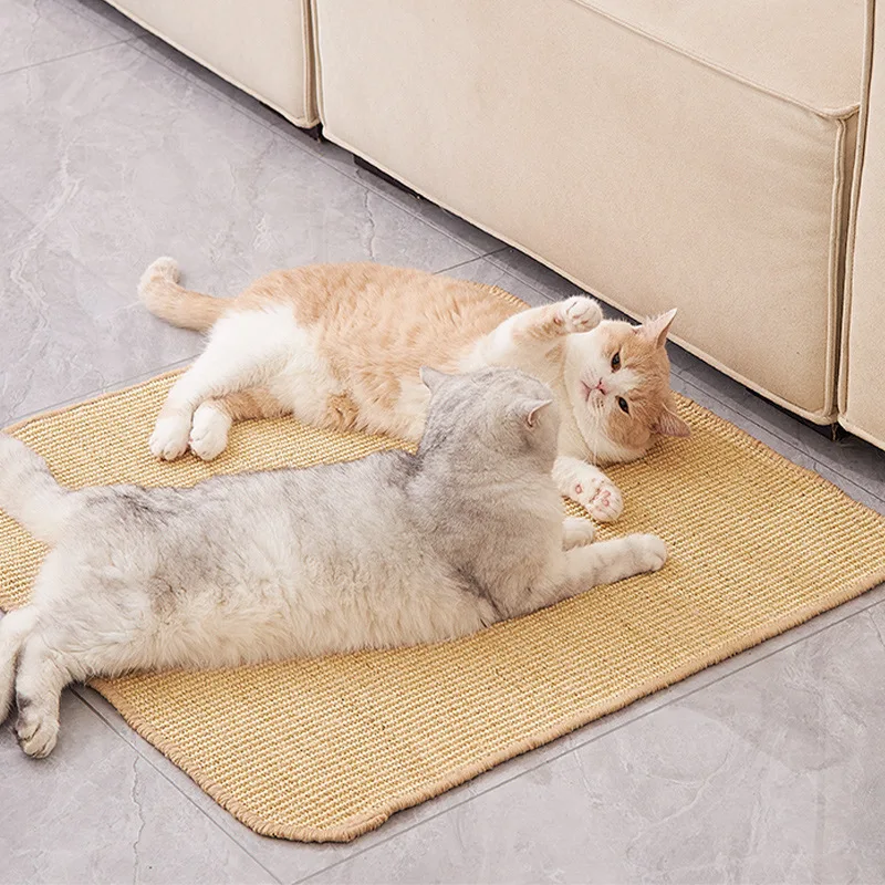 Sisal pad is wear-resistant, does not drop debris, prevents cat scratching, protects sofa, cat, pet toys,scratcheswall stickers
