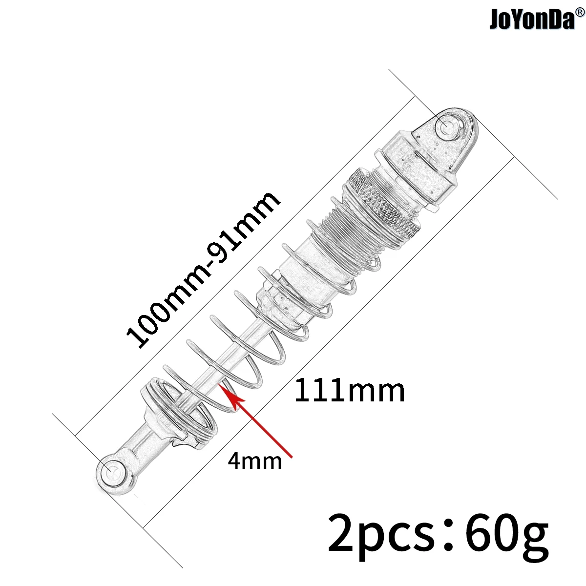 #108169 aluminiowy przedni/tylny amortyzator z wałkiem 4mm dla RC HPI SAVAGE XS FLUX