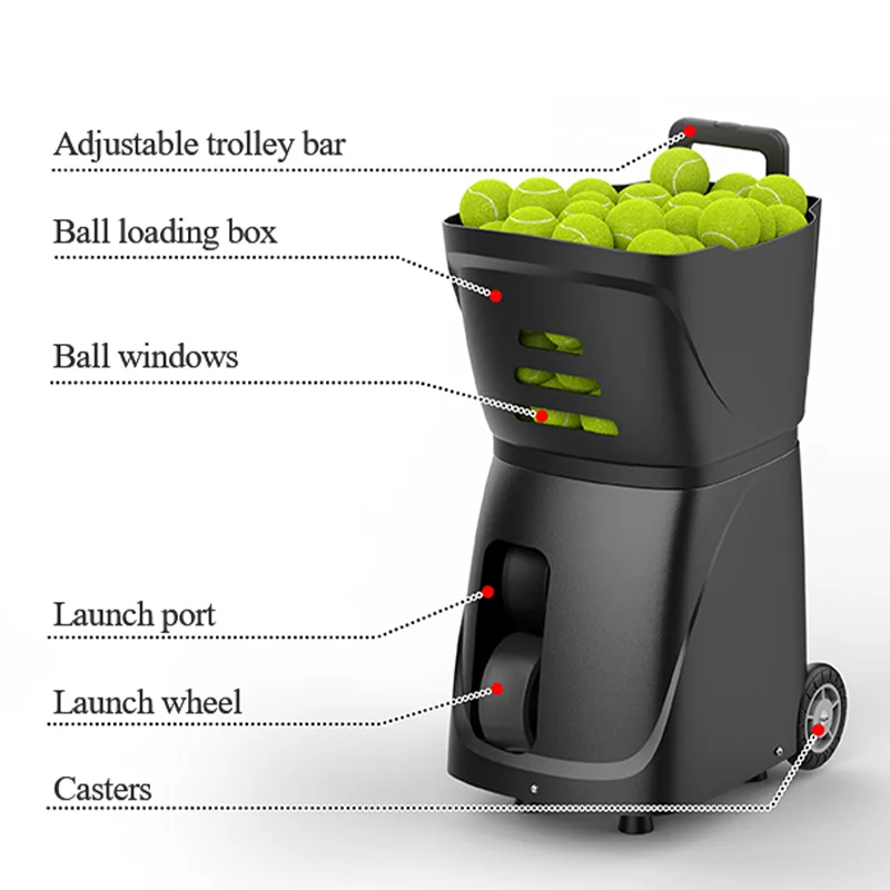 

Hot Deal Padel Practice Padel Ball Machine for Playing and Training App and Remote Control