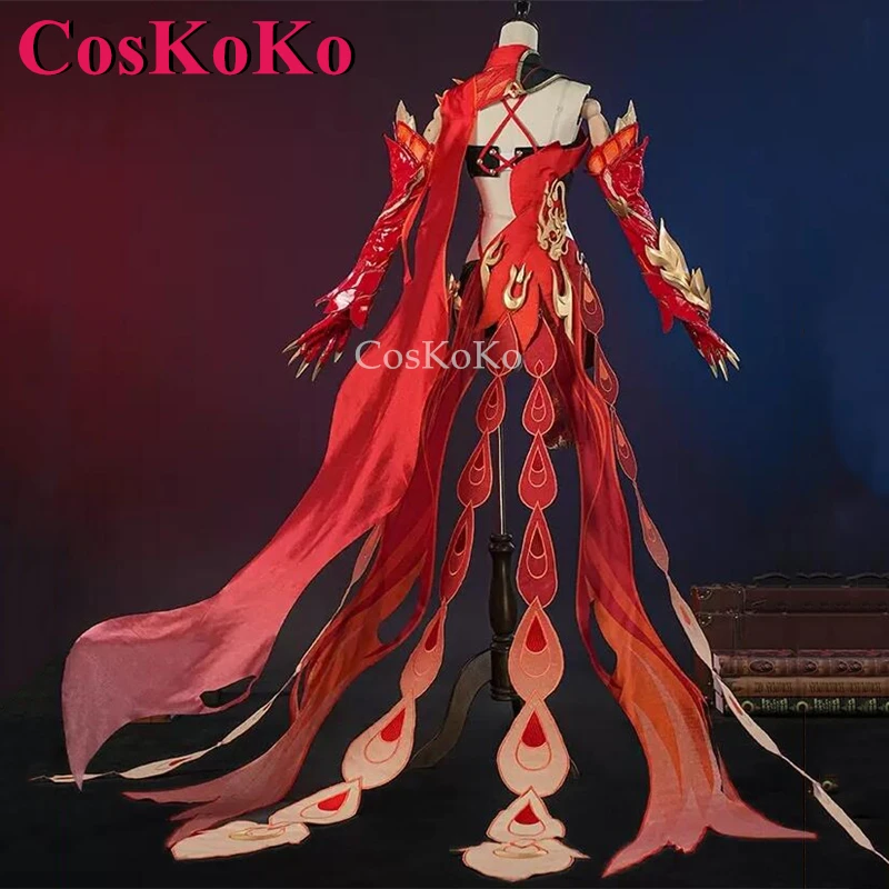 CosKoKo Fu Hua Cosplay Game Honkai Impact 3 Costume Fashion Sweet Combat Uniforms Women Halloween Party Role Play Clothing S-XL