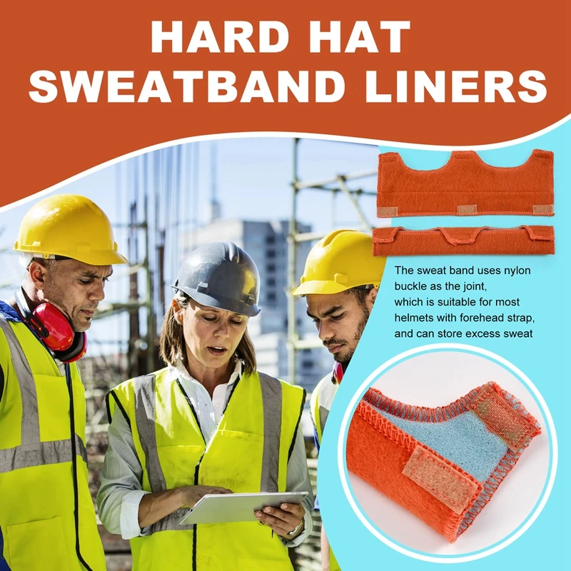SMIEA 하드 모자 스웨트 밴드 라이너 헬멧 용접 발한 억제제 벨트 스웨트 밴드 에어 쿠션 스웨트 밴드 헬멧 이불 패드 (8Pc)
