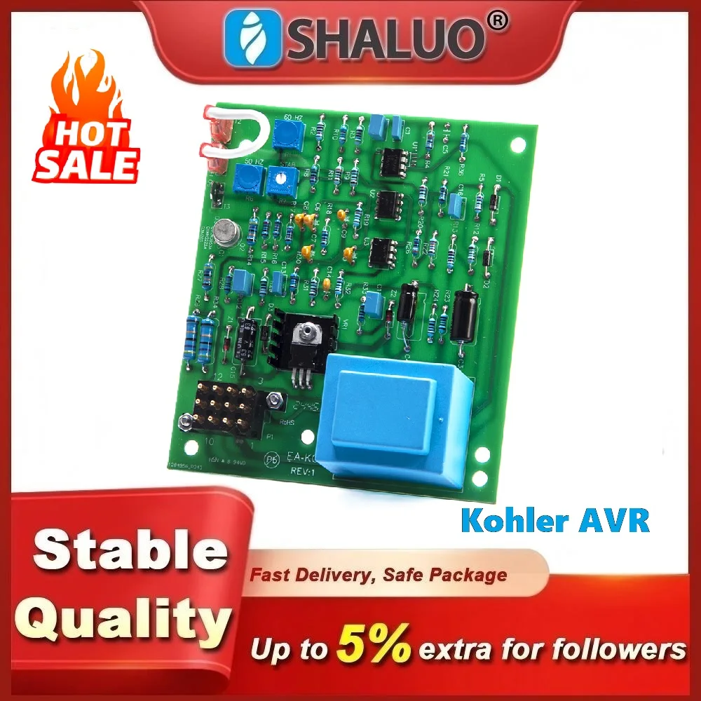 EA-KOH Kohler مولد AVR منظم جهد كهربائي أوتوماتيكي المولد الإثارة الجهد استقرار لوحة دوائر كهربائية وحدة C-255670 #2