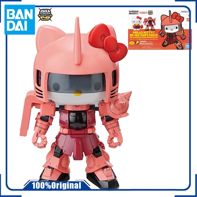 

BandaiSDEX SD Gundam HelloKitty Zaku GUNDAM Anime Action Figures Model PVC Collectible Model Gift for Boy Ornaments for Children