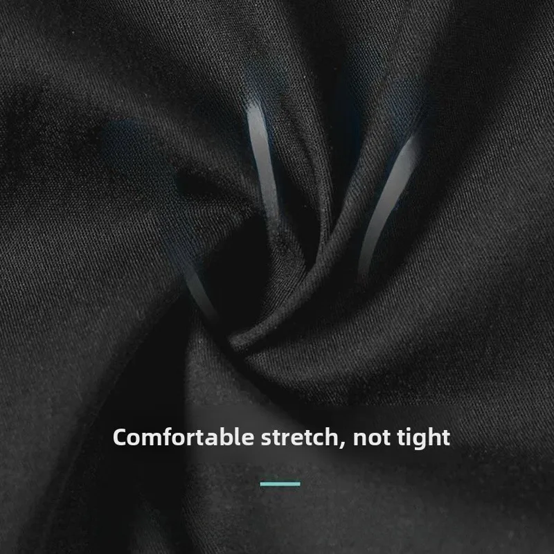 Summer Thin Ice Silk Casual Sports Pants for Men Loose Fit Harlan Nine Points Casual Trousers Straight Leg Elastic Waist