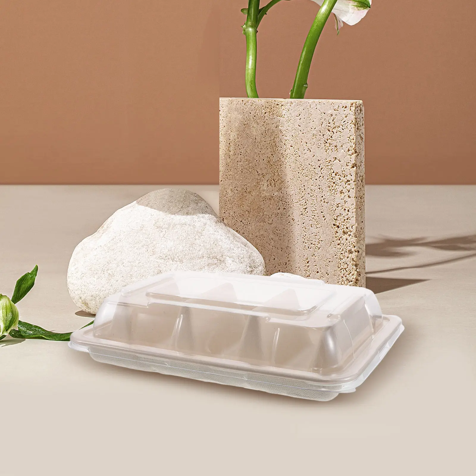 

20Pcs Mexican Tortilla Holder with Lid Pulp Taco Shell Container Keeps Tacos Crispy Ideal for Picnics Travel Catering Disposable