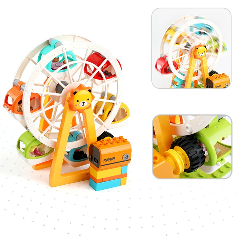 大型の子供用ビルディングブロック,多機能モーター,充電式,テクニカルギア,教育玩具,クリスマスプレゼント
