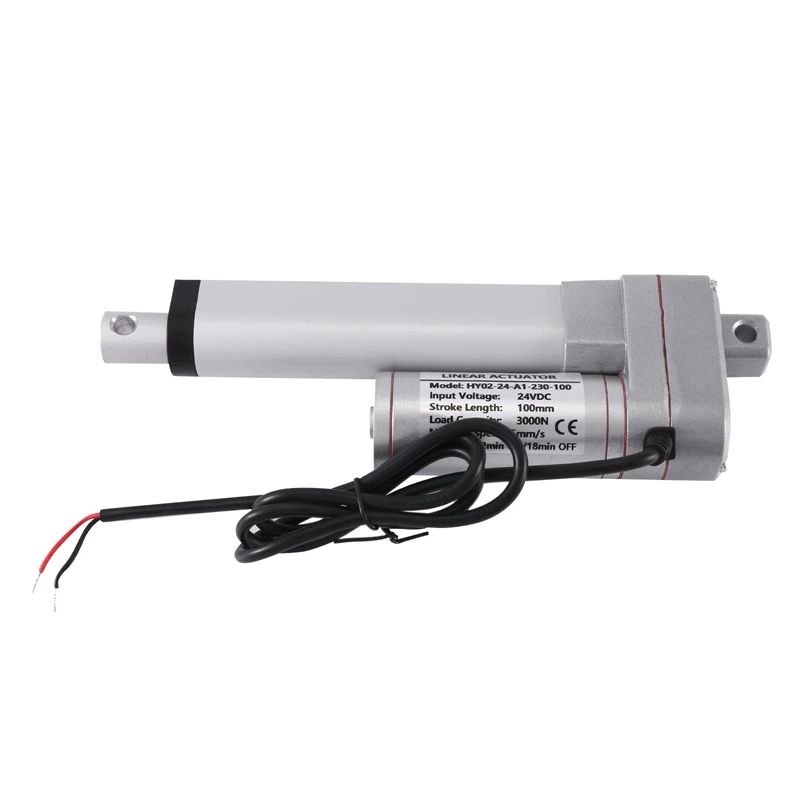 

24V DC Electric Push Rod Motor Micro-Type Hydraulic Rod 3000N Telescopic Rod Maximum Thrust 100Mm