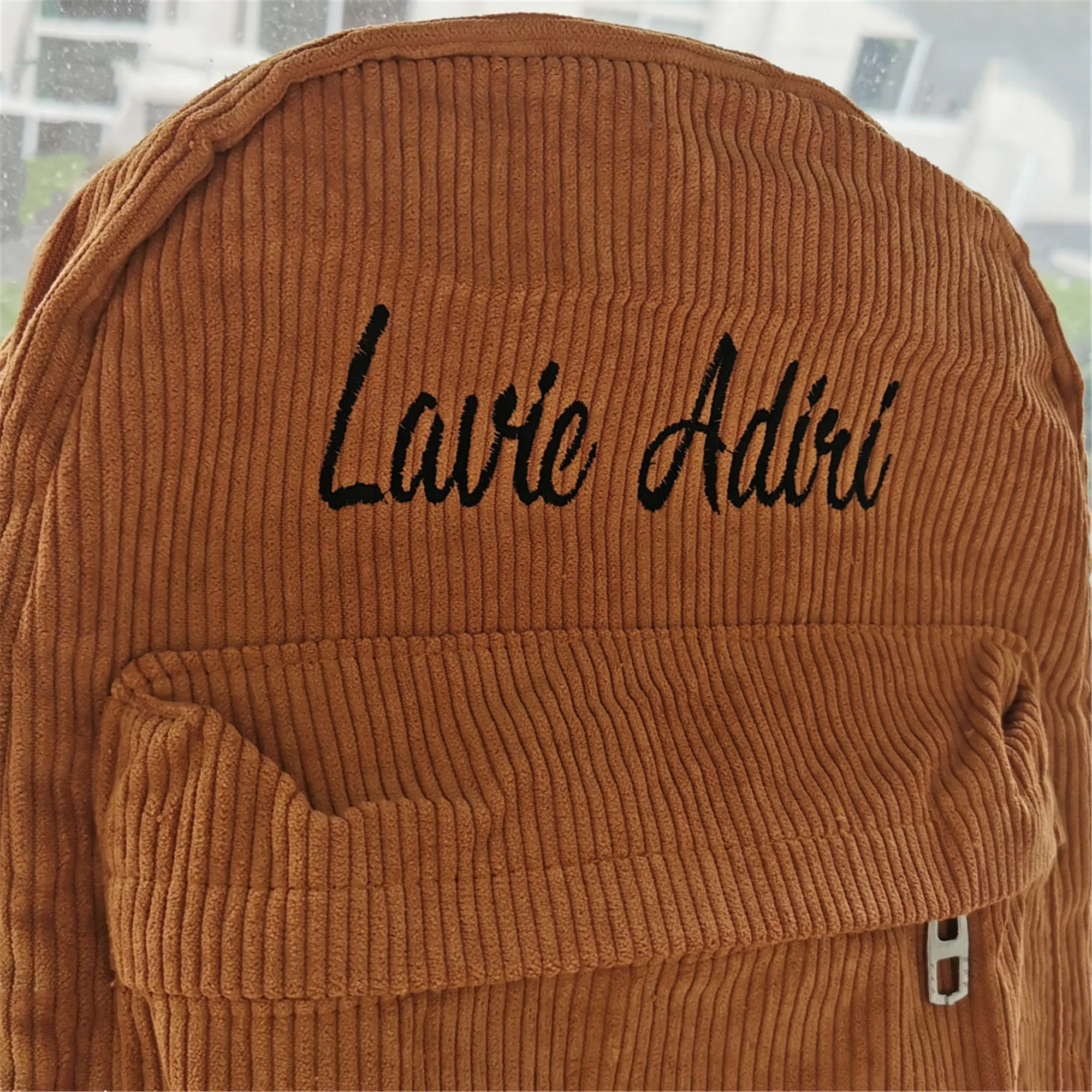 Custom Backpack Personalized Name Women Cartoon Student Schoolbag Large Capacity Travel Bag  Solid Color Fashion Backpack